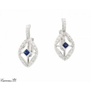 Peter Storm diamond and sapphire earrings