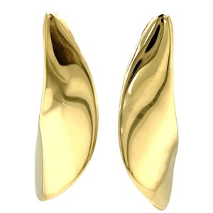 Estate 14kt Yellow Gold Polished Earrings
