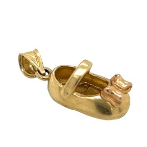 Estate 14kt Yellow Gold Baby Shoe Charm
