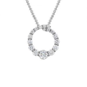 Diamond Circle Necklace