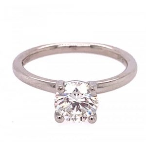 FANA PLATINUM ROUND DIAMOND SOLITAIRE ENGAGEMENT RING