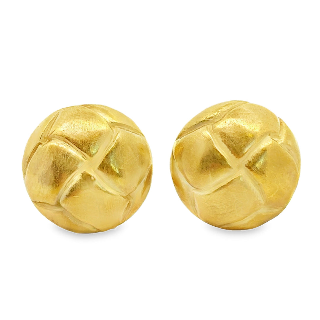 Estate Angela Cummings 18kt yellow gold earrings