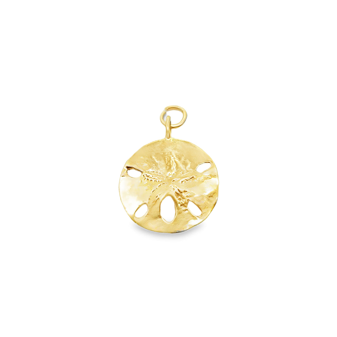 Estate 14kt yellow gold sand dollar charm