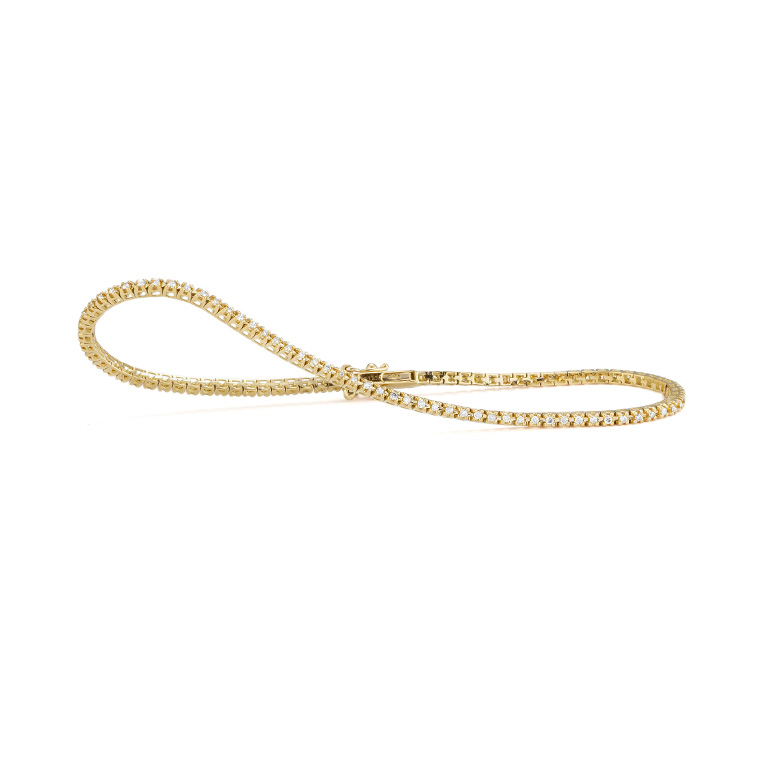 Facet Barcelona 14kt yellow gold 0.50-carat diamond tennis bracelet