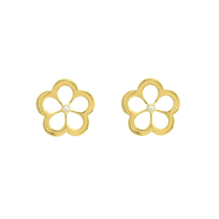 Gumuchian 18kt yellow gold and diamond "G Boutique" stud earring