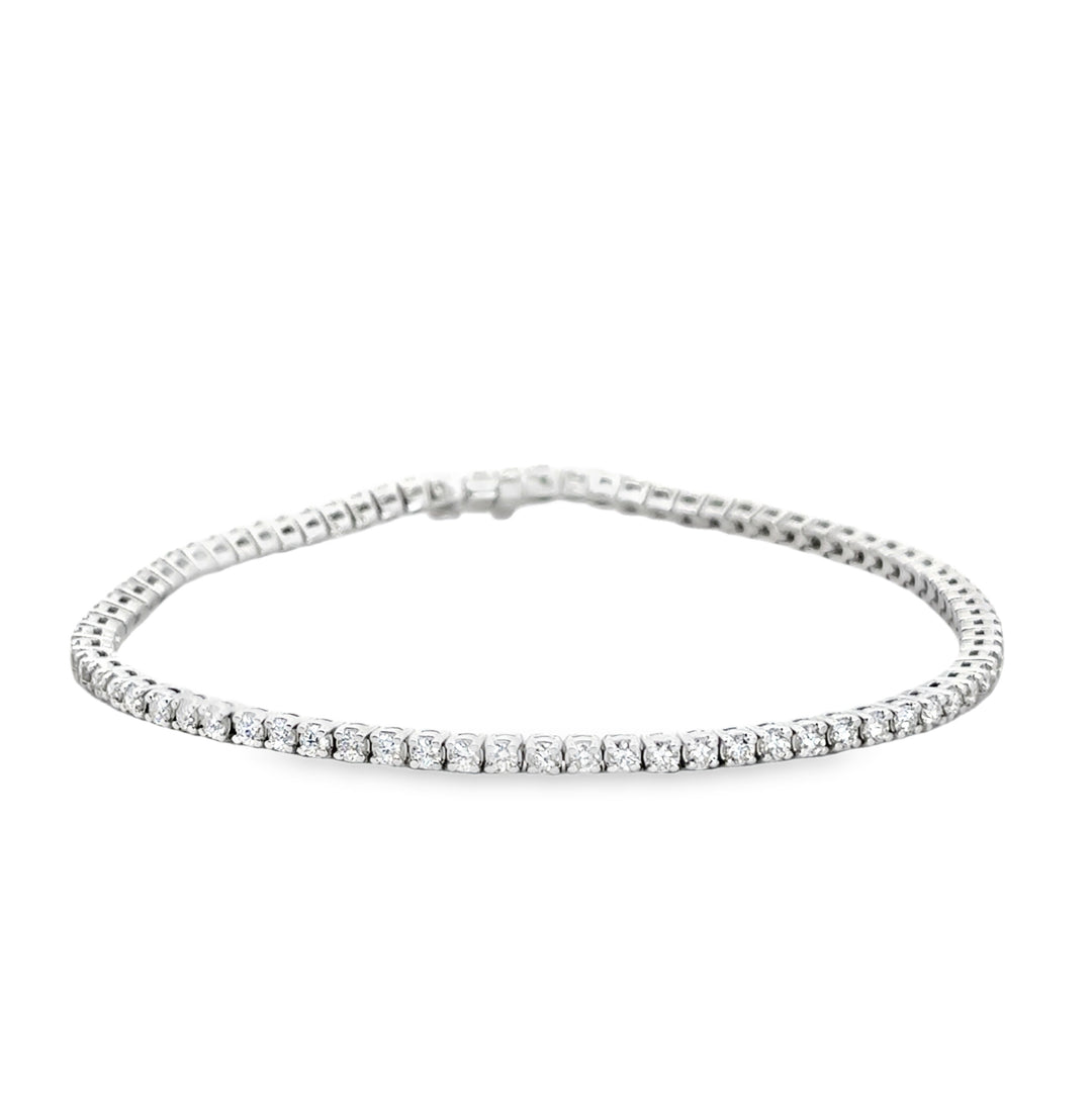 14kt white gold 1.98 ctw diamond tennis bracelet