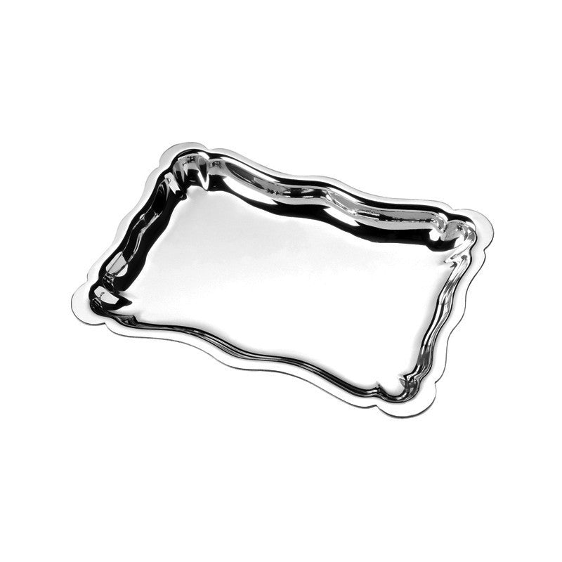 Pewter Chippendale 6-1/4" scalloped tray
