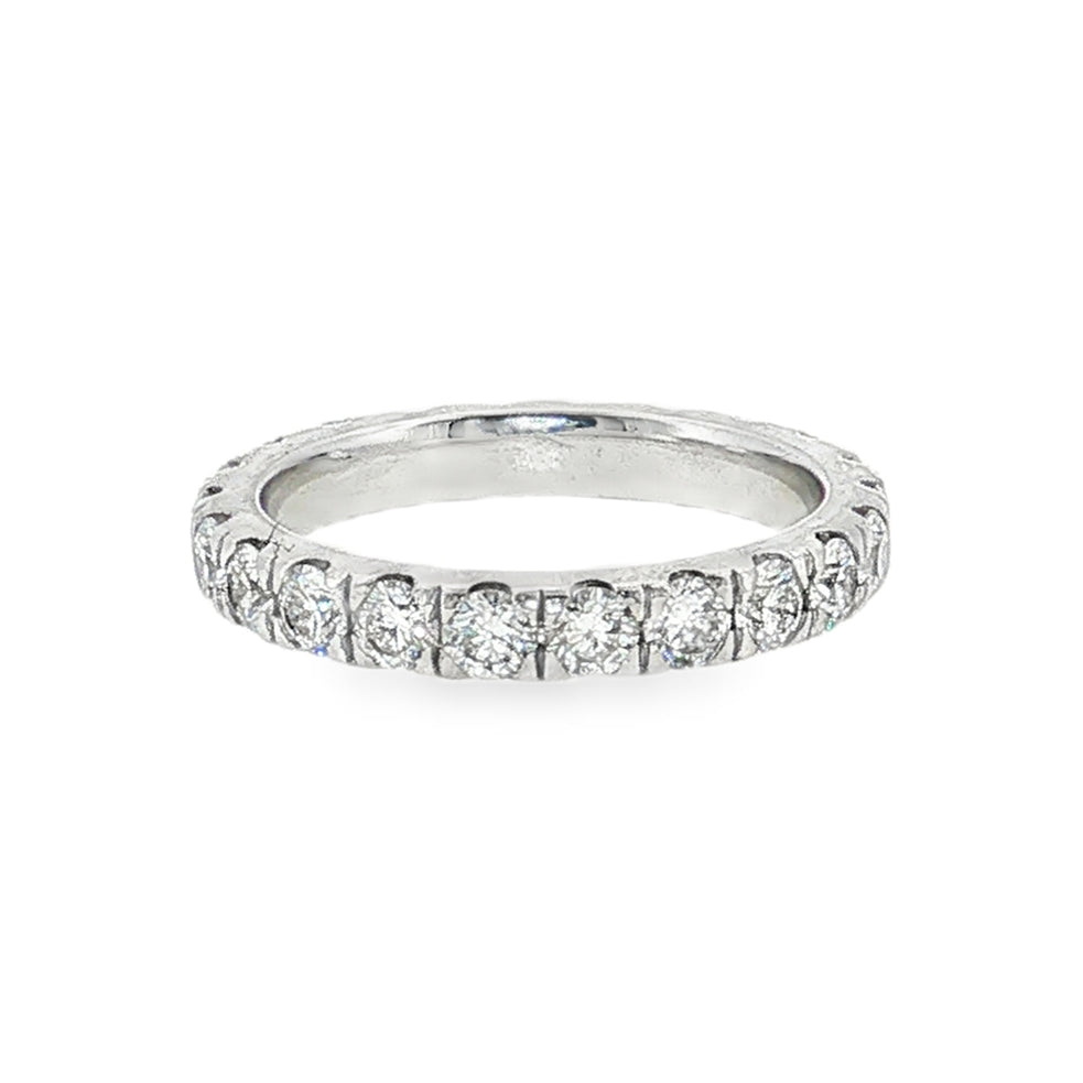 Estate 14kt white gold diamond eternity band