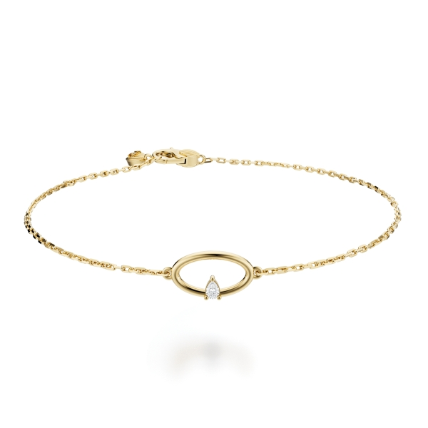 Rae by Noam Carver 14kt elipse bracelet