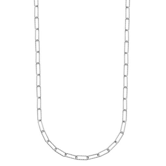 Charles Garnier sterling silver diamond-cut paperclip link necklace