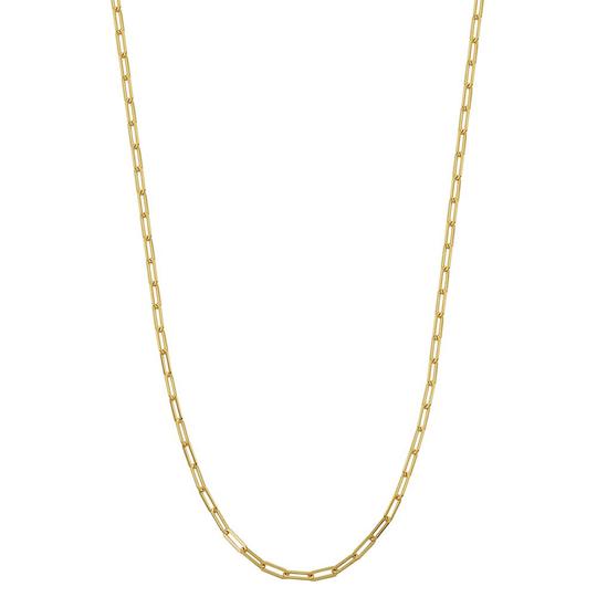 Charles Garnier 18kt yellow gold over sterling silver paperclip link necklace