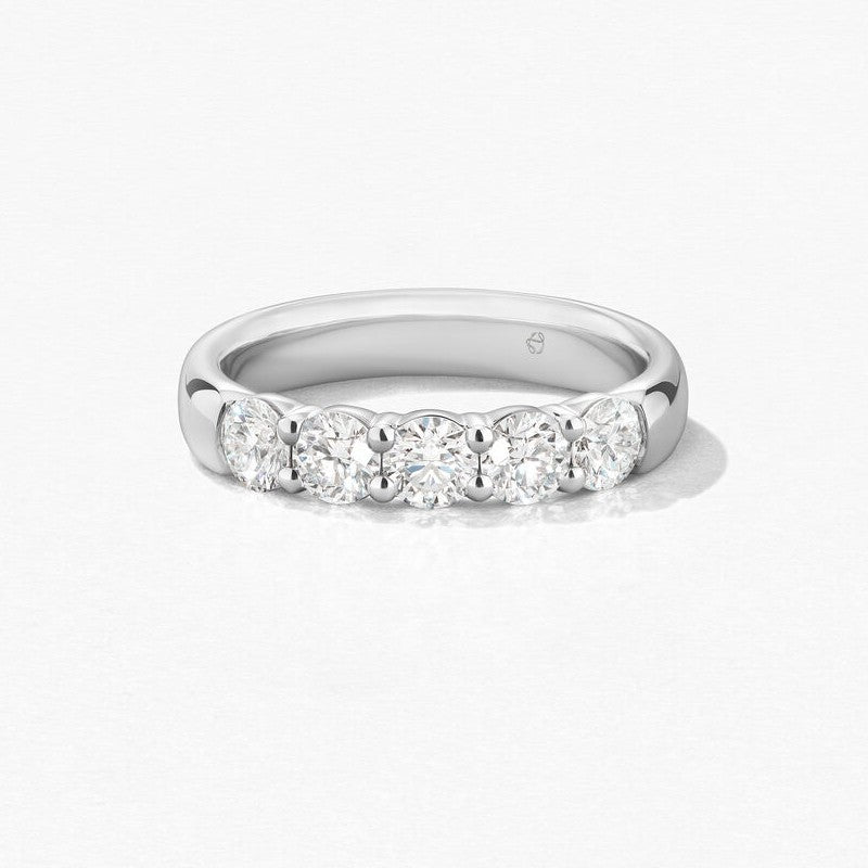 Estate Hearts on Fire platinum diamond band ring