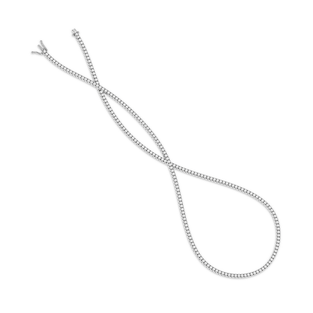 Facet Barcelona platinum 2.8ctw diamond "tennis" necklace