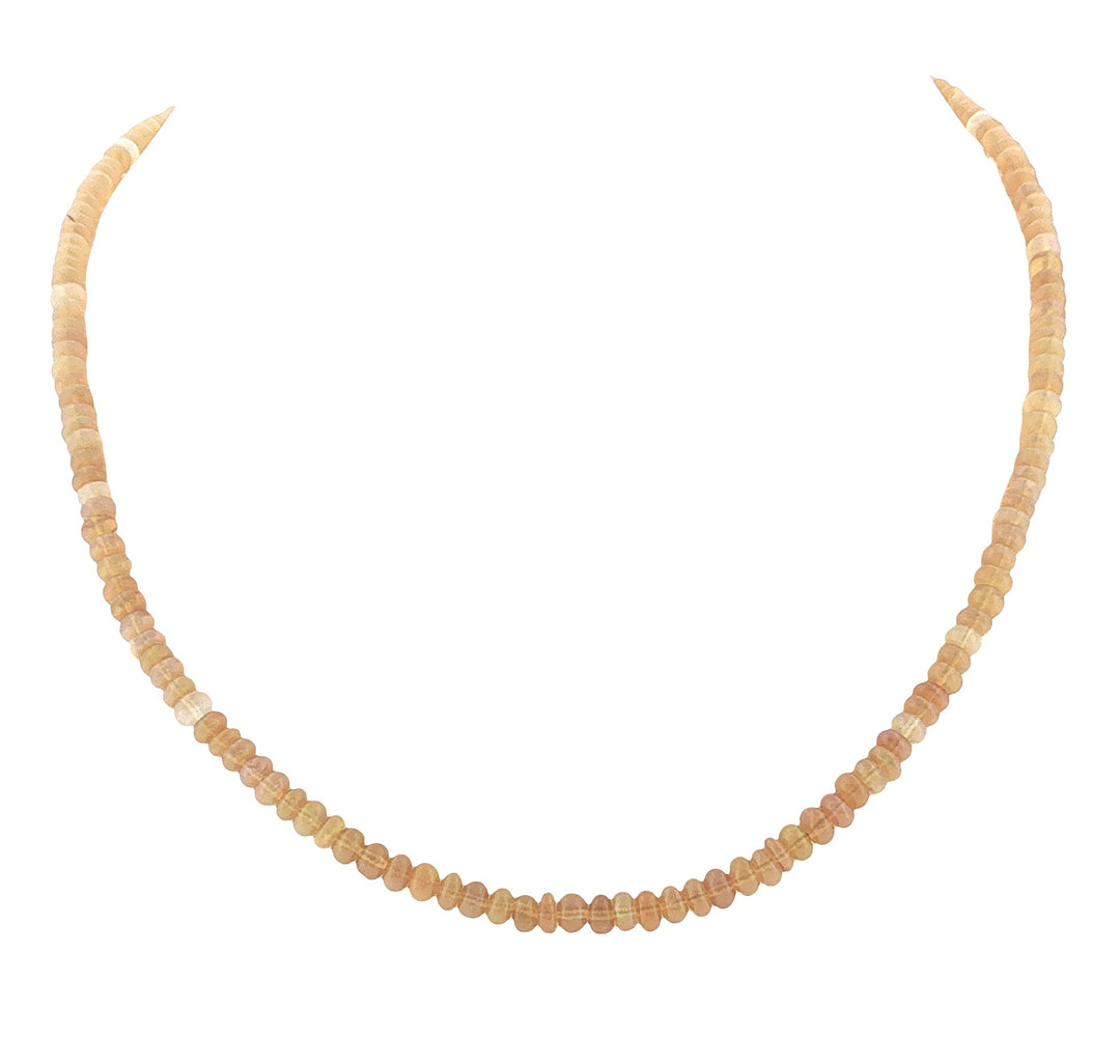 Estate Ethiopian fire opal bead necklace