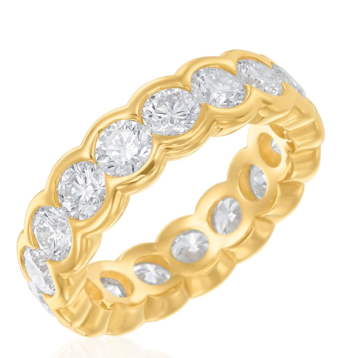 Gumuchian 18kt yellow gold Moonlight diamond eternity band ring