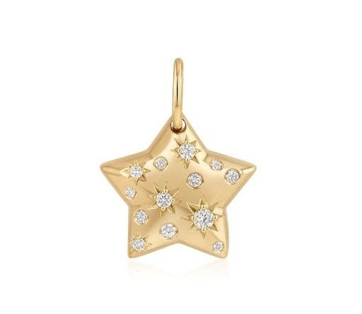 Phillips House 18kt yellow gold and diamond 'Celeste Star Pendant'