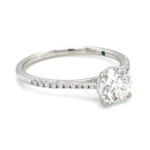 14kt White Gold Diamond Engagement Ring