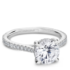 Noam Carver Atelier 14kt White Gold Round Diamond Engagement Ring