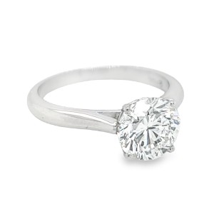 Gumuchian Platinum "Cinderella" Two-carat Diamond Solitaire Engagement Ring