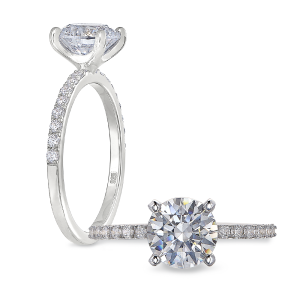 Peter Storm 14kt White Gold Diamond Engagement Ring