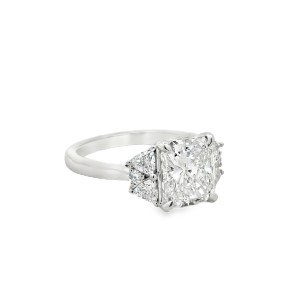 Peter Storm Platinum Radiant-cut Diamond Engagement Ring