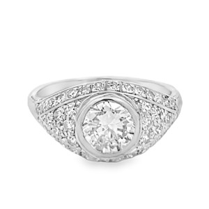 Estate Art Deco Platinum Diamond Ring