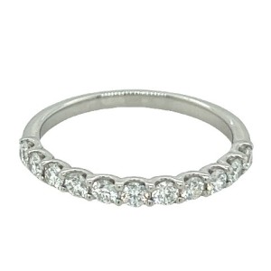 Platinum Prong-set Diamond Eleven-stone Band Ring