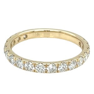 14kt Yellow Gold Prong-set Diamond Nineteen Stone Band Ring