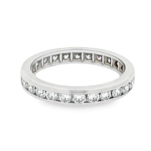 Estate Platinum 1.00 Carat Diamond Eternity Band