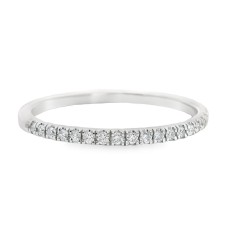 Platinum Diamond Skinny Band Ring