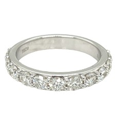 Peter Storm 14kt White Gold Eleven-diamond Band Ring