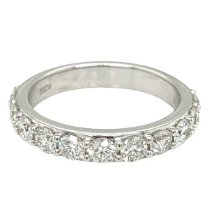 Peter Storm 14kt White Gold Eleven-diamond Band Ring