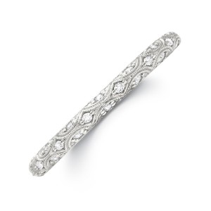 Peter Storm 14k White Gold Stylized Diamond Band. This 2.5 