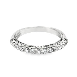 Estate Verragio Platinum Diamond Wedding Band