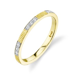 Estate Sloane Street 18kt Yellow Gold And Diamond Band Ring