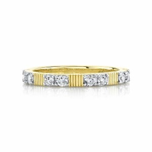 Sloane Street 18kt Yellow Gold And Diamond Band Ring