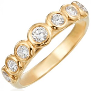 Gumuchian 18kt Yellow Gold "Moonlight" Diamond Ring.  