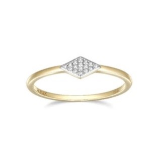 Charles Garnier Luxe 14kt Yellow Gold Diamond Ring