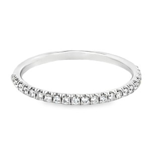 Estate 14kt White Gold Diamond Band Ring