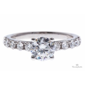 Fana 14kt White Gold Diamond Engagement Ring Mounting
