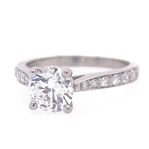 Gumuchian Platinum "Cinderella" Diamond Engagement Ring Mounting