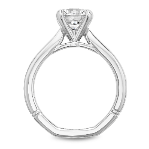 Noam Carver Atelier Platinum Round Solitaire Engagement Ring Mounting