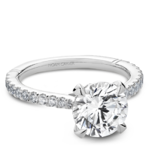 Noam Carver Atelier14kt White Gold Diamond Engagement Ring Mounting