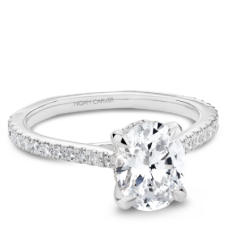 Noam Carver Atelier14kt White Gold Oval Diamond Engagement Ring Mounting