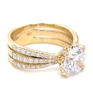 Peter Storm 14kt Yellow Gold Diamond  Engagement Ring Mounting