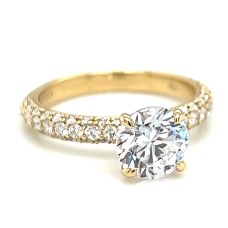 Peter Storm 14kt Yellow Gold Diamond Engagement Ring Mounting