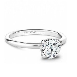 Noam Carver Platinum Solitaire Engagement Ring Mounting