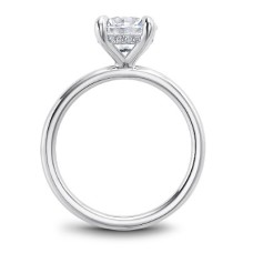 Noam Carver 14kt White Gold "Hidden Halo" Diamond Engagement Ring Mounting