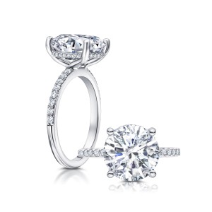 Peter Storm 14kt White Gold Diamond Engagement Ring Mounting