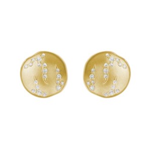 14kt Yellow Gold "Luna" Diamond Earrings